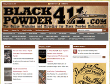 Tablet Screenshot of blackpowder411.com